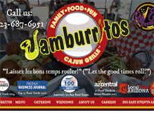 Tablet Screenshot of jamburritos.com